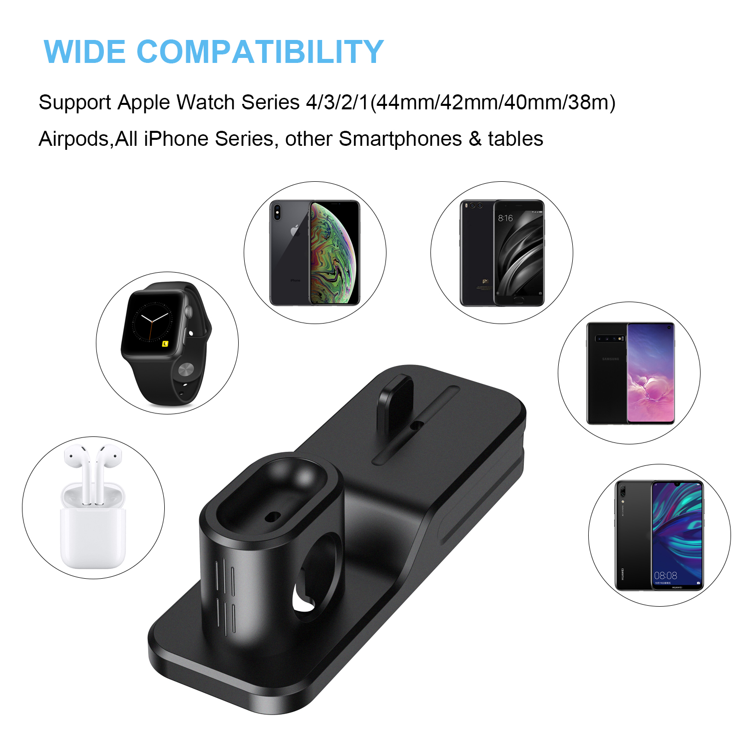 Seacosmo 3 in 1 Charging Stand Compatible with Apple Watch