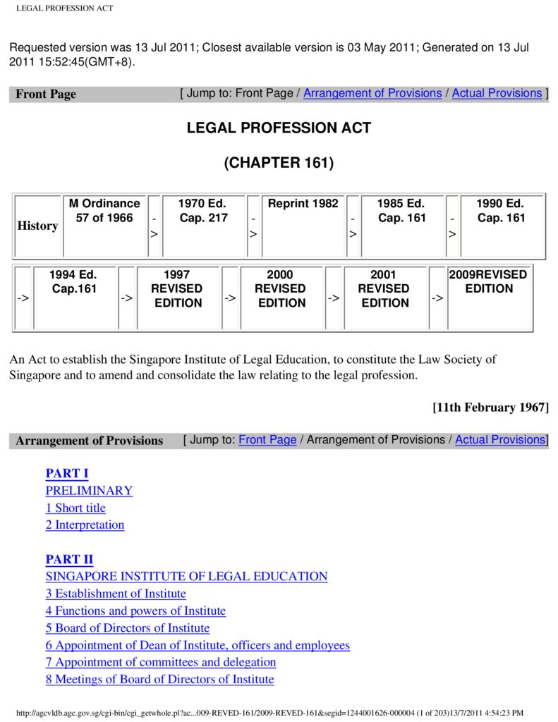 Legal Profession Act Seafarers Rights International
