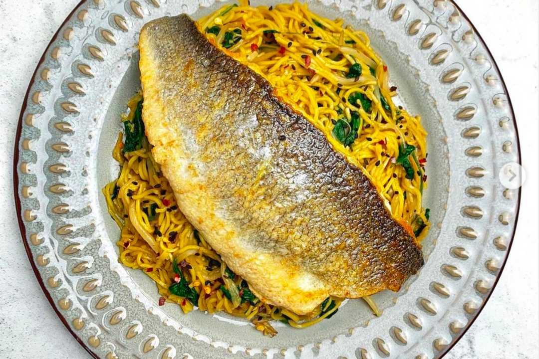Super Easy Sea Bass & Soy Noodles Seafood By Sykes