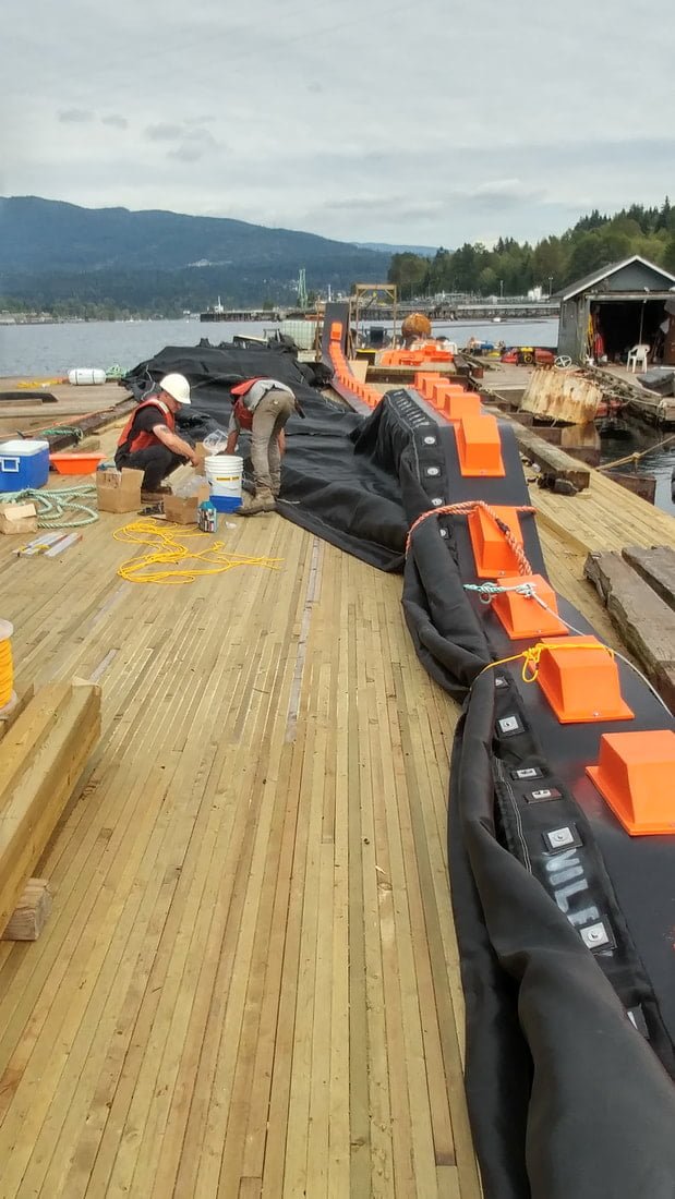Silt Containment Boom Seaforth Environmental Service Ltd.