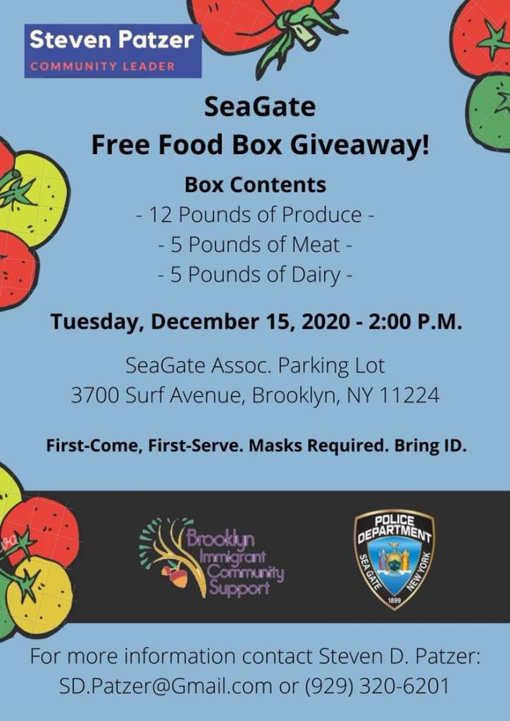 SGA Free Food Box Giveaway! Sea Gate