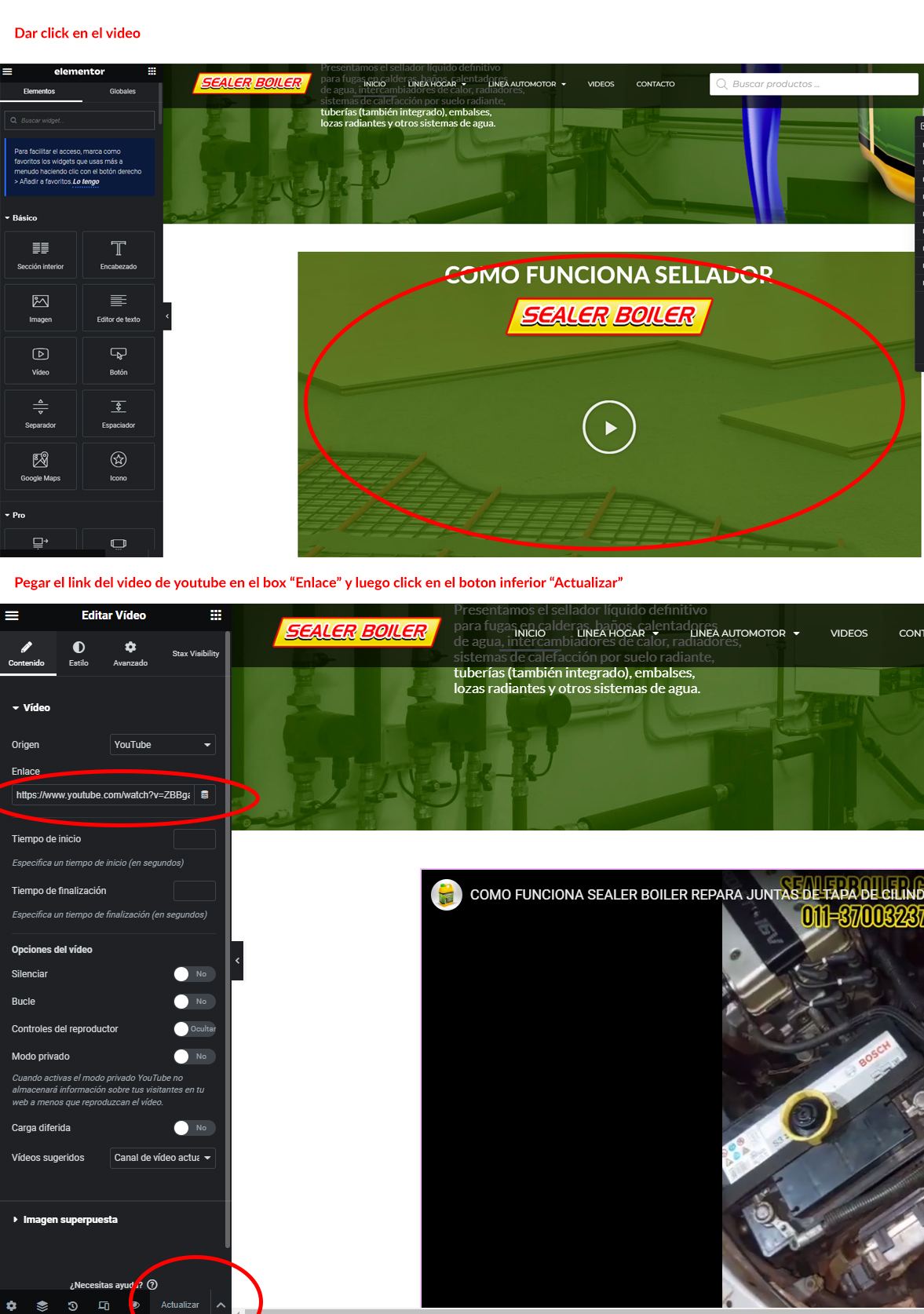 Tutoriales Videos SEALER BOILER