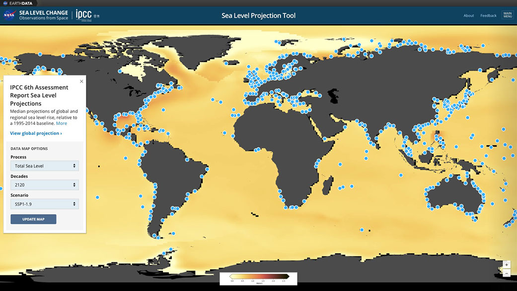 Which areas of the world will be most affected by sealevel rise over