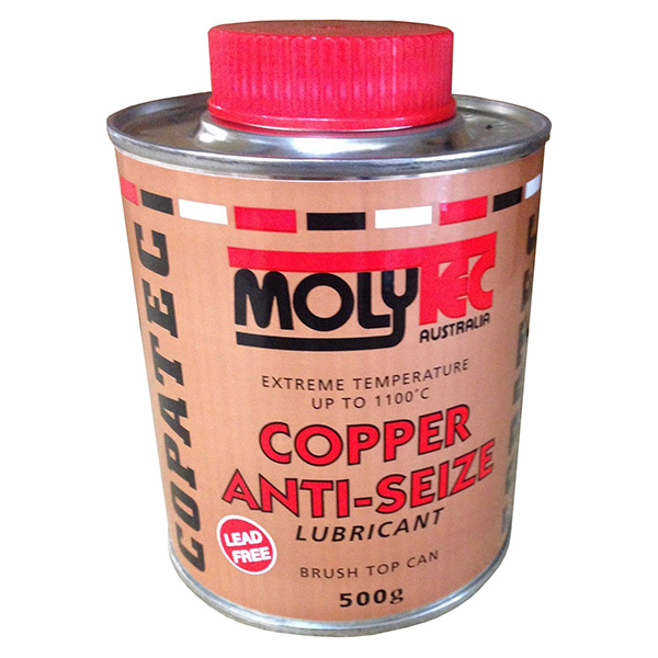 MOLYTEC COPPER ANTISEIZE LUBRICANT BRUSH TOP CAN 500GM Sealtite