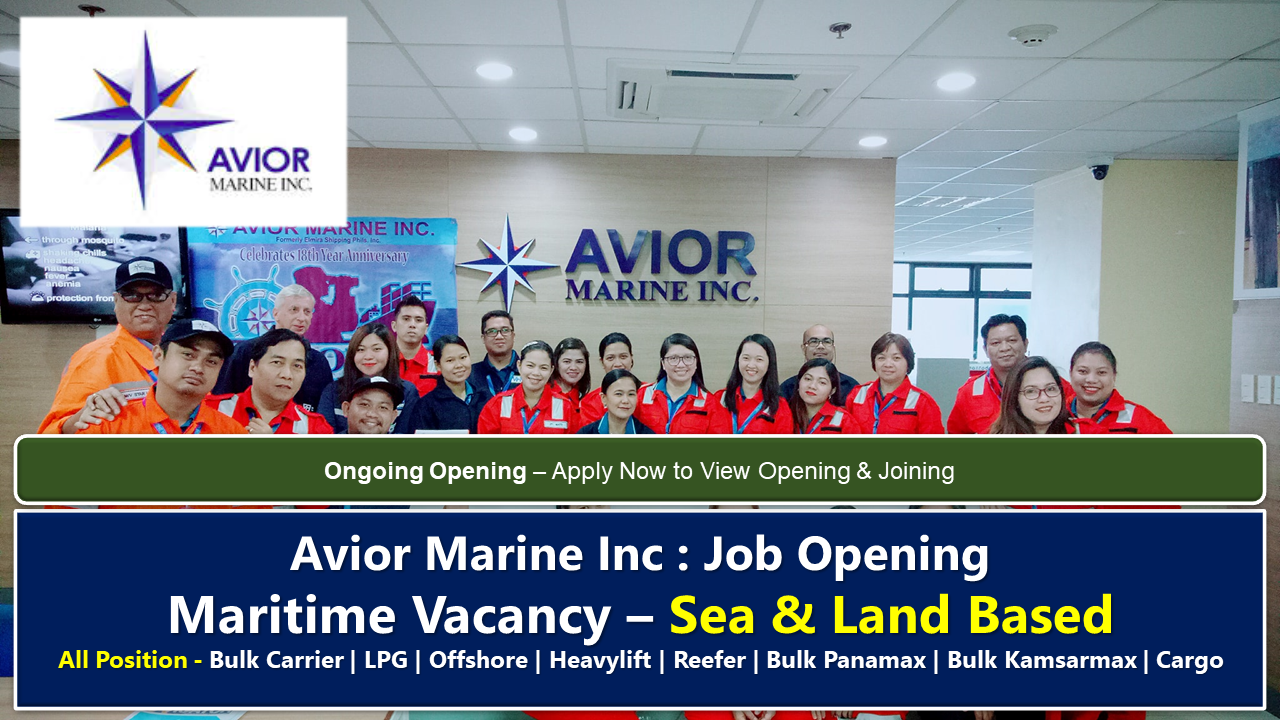 Avior Marine Inc CAREERS Maritime Jobs Sea & Land Based
