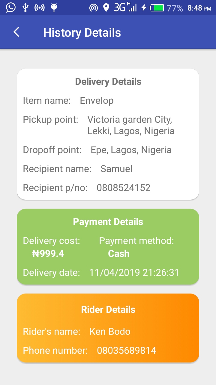 seamgo logistics pickup and delivery services in Lagos