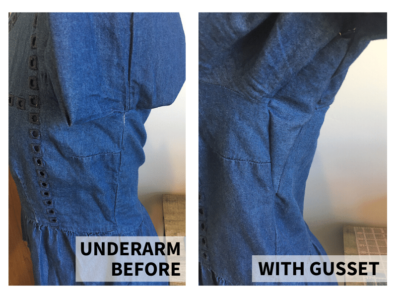 How To Add A Diamond Underarm Gusset (Shirt or Dress)