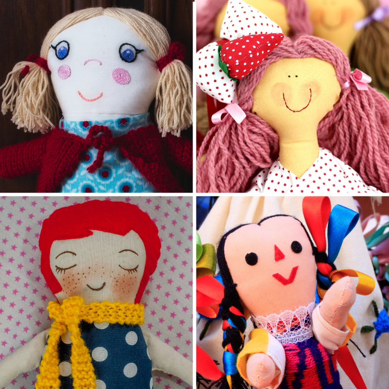 16 Free Printable Cloth Doll Face Templates