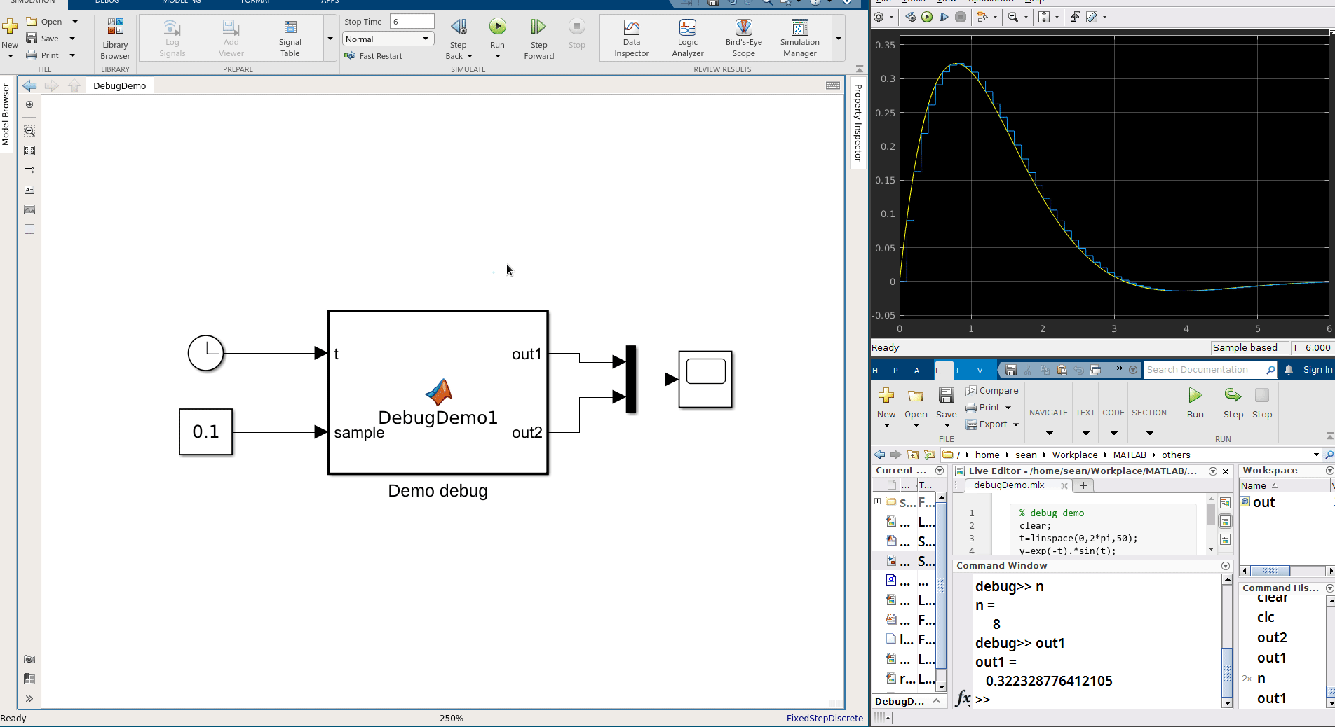 A simple debug MATLAB code tutorial seanchrist