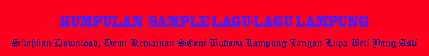 Lampung Culture Center download lagulagu lampung