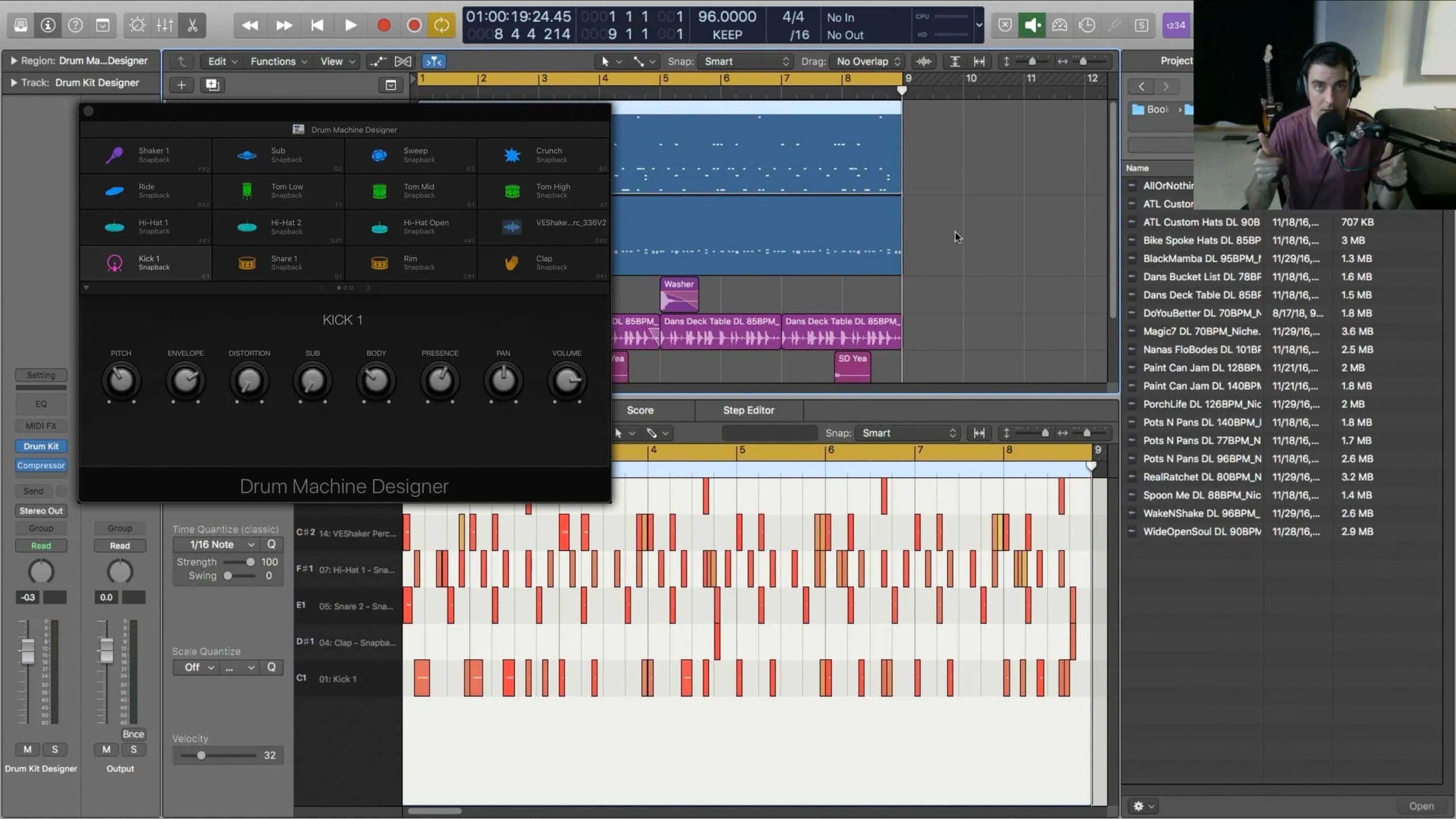 Drum Programming with Logic Pro X Stock Plugins Tutorial (Download)