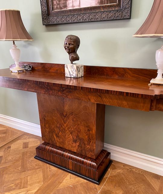 7237 Australian Art Deco Hall Table Seanic Antiques