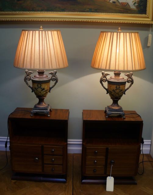7458 Pair of Italian Style Table Lamps Seanic Antiques