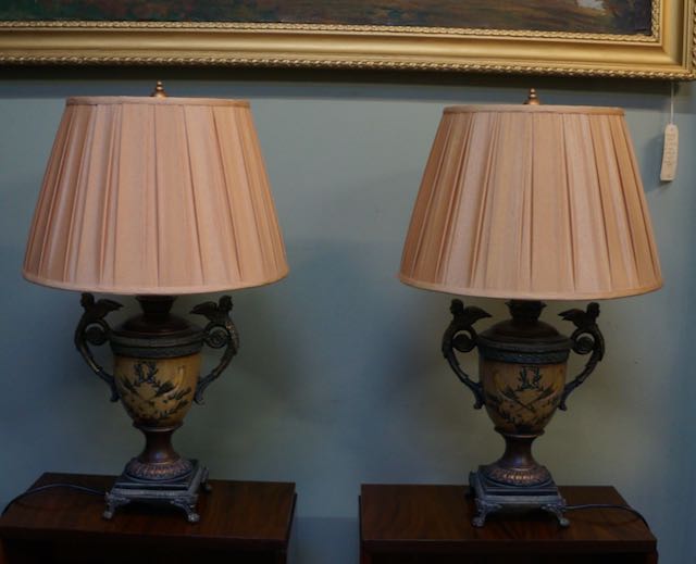 7458 Pair of Italian Style Table Lamps Seanic Antiques