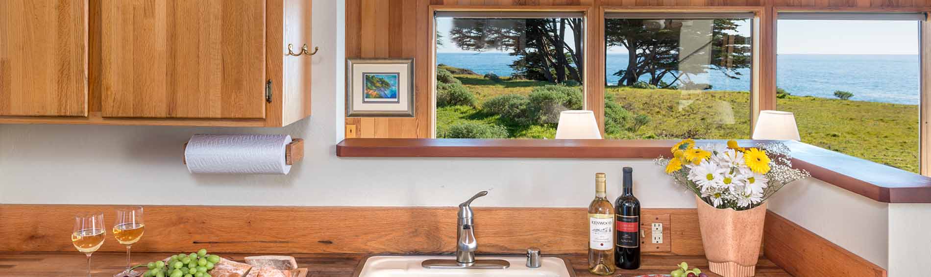 Kitchen at Sea Ranch Vacation Rental Abalone Bay