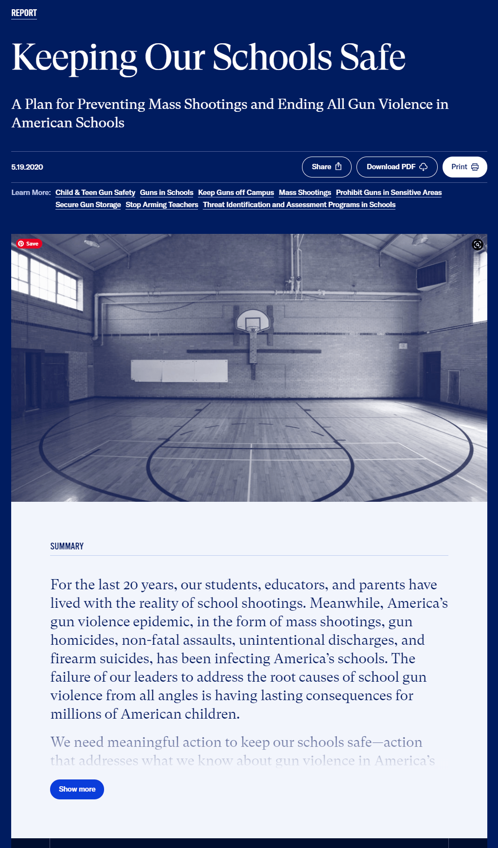 Keeping Our Schools Safe A Plan for Preventing Mass Shootings and