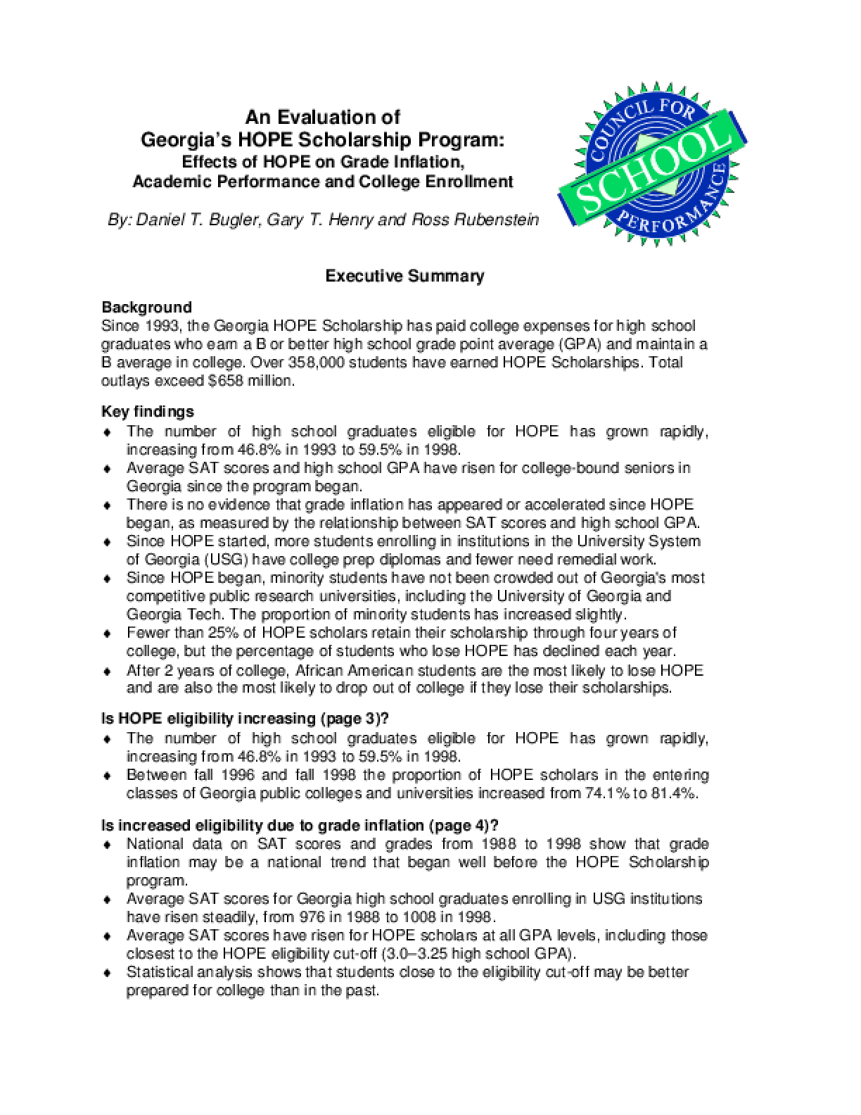 Does HOPE Scholarship cover everything? Leia aqui Does GA HOPE