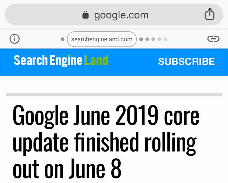 Google AMP URLs not letting searchers click through to main site