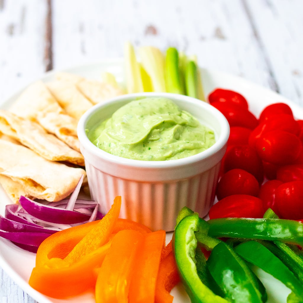 Yogurt, Avocado Coriander Dip Searching for Spice
