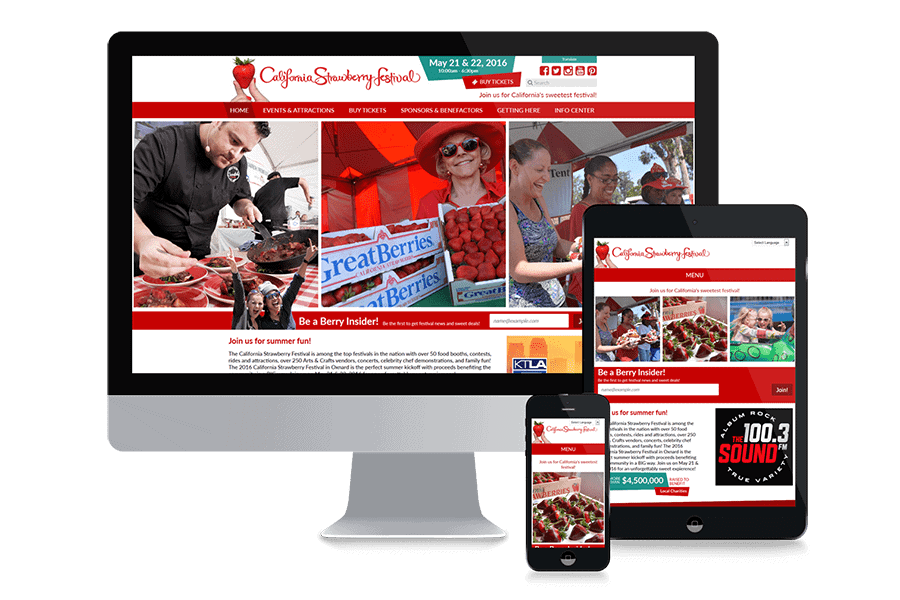 California Strawberry Festival site Searle Creative Group