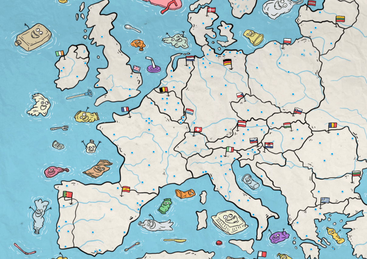 Multilingual interactive map to reduce and phase out singleuse