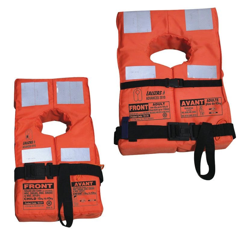Adult LALIZAS Advanced Lifejacket, SOLAS/MED 2010 SeaSafe Systems Ltd