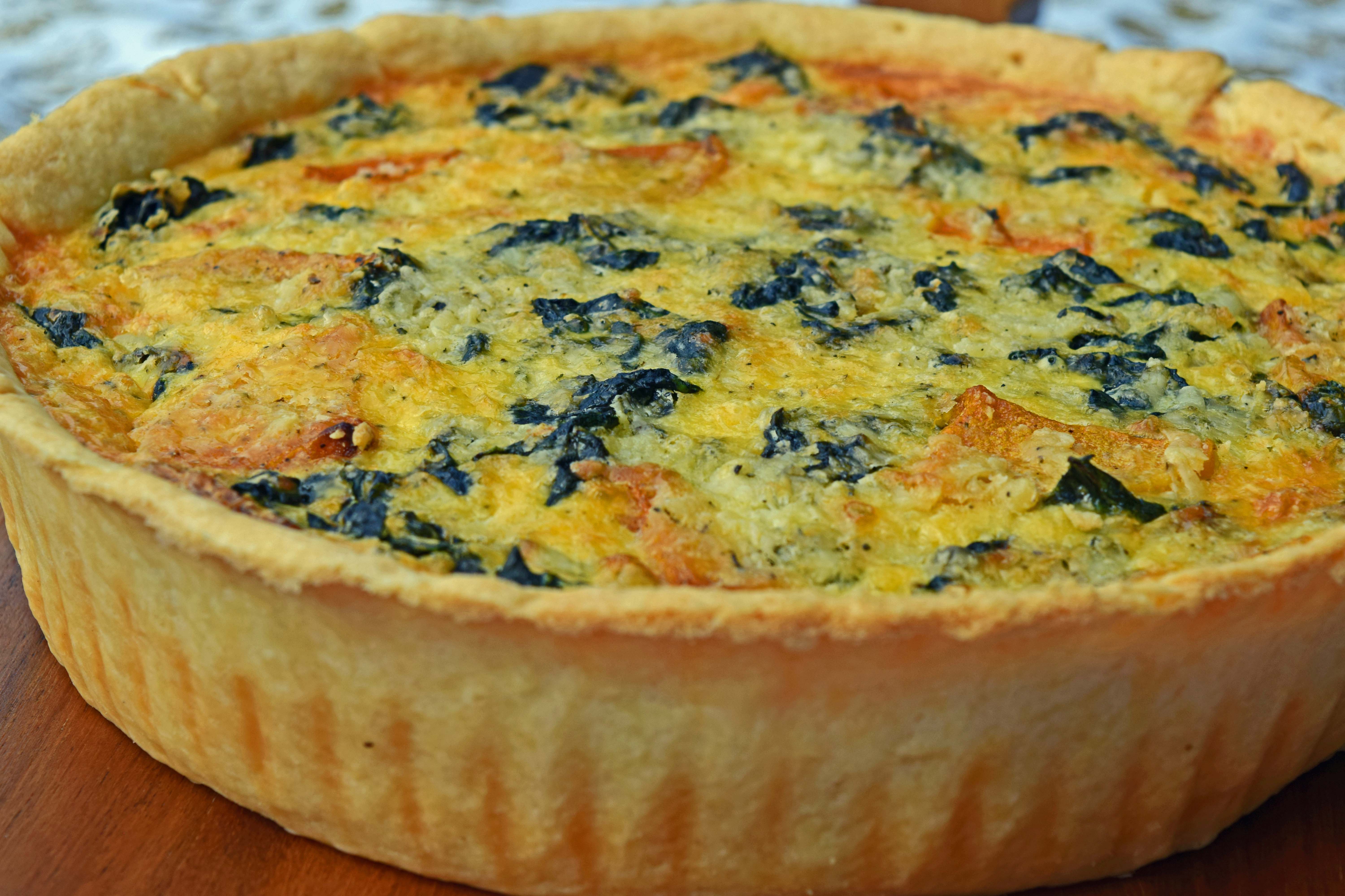 Butternut, Kale and Sage Derby Quiche Seasalt & Apple Pie