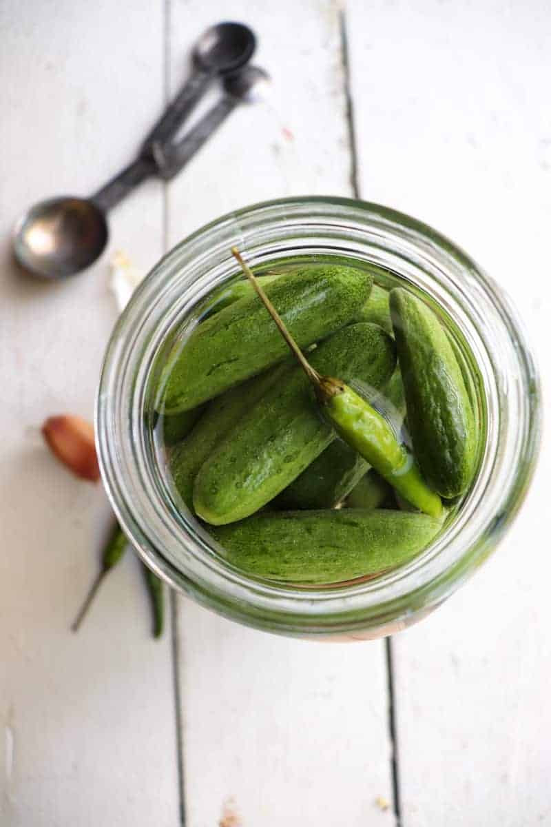 Fermented Pickles without Vinegar Season & Thyme