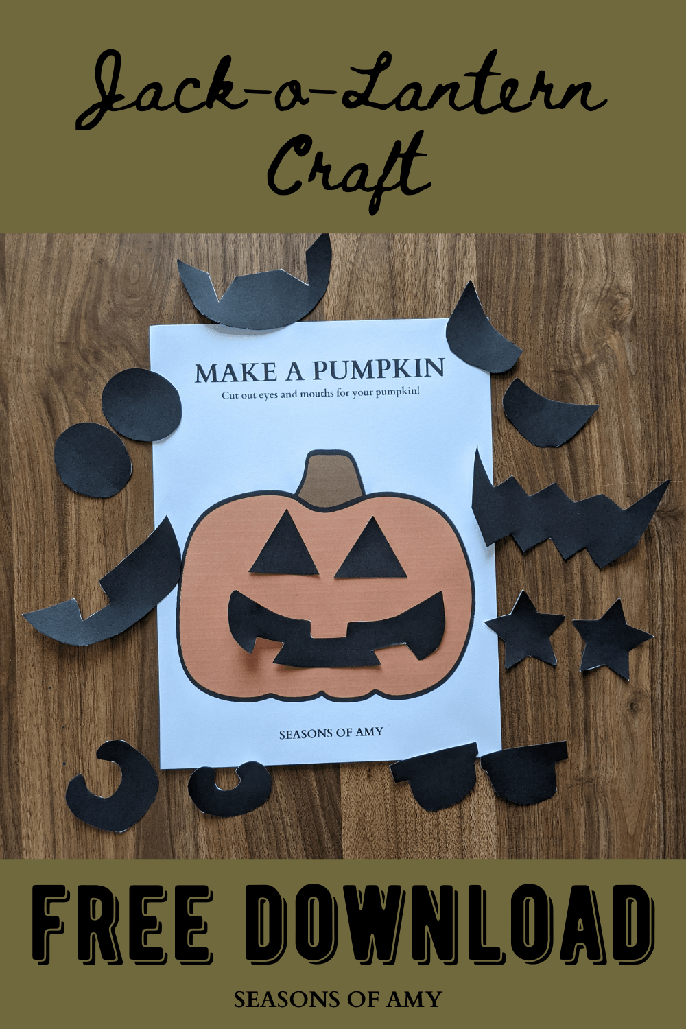 Easy Printable Pumpkin Craft for Kids: Free Templates Inside - Seasons