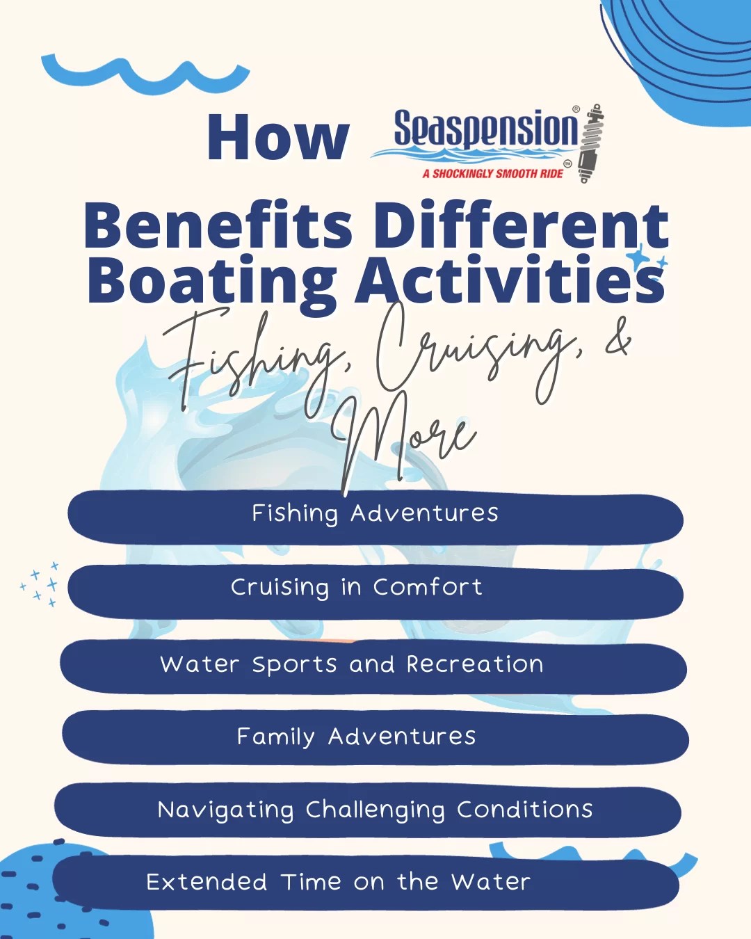How Seaspension Benefits Different Boating Activities