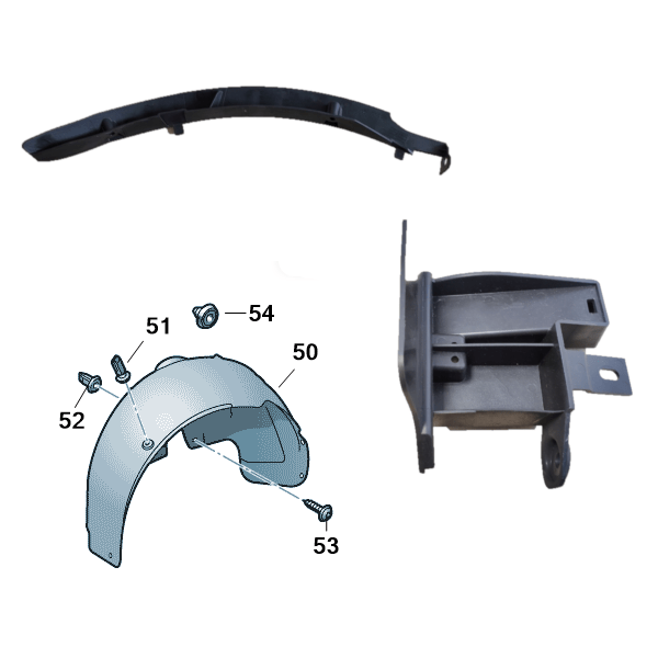 SEAT Mii 20122022 Rear Wheel Arch Liner Fitting Kit SEAT Direct Parts