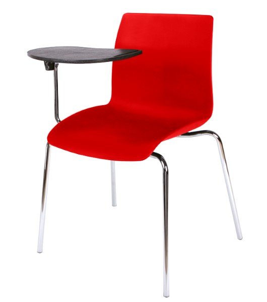 Case Stack Chair 4Leg Tablet Arm Seated