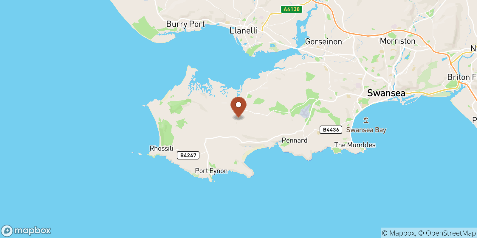 Gower Sea Temperature Water Temperature in Gower, United Kingdom