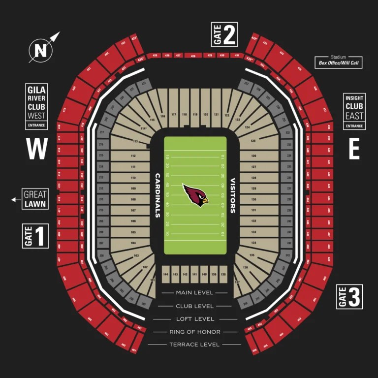 State Farm Stadium Seating Chart 2024 Arizona Cardinals Stadium