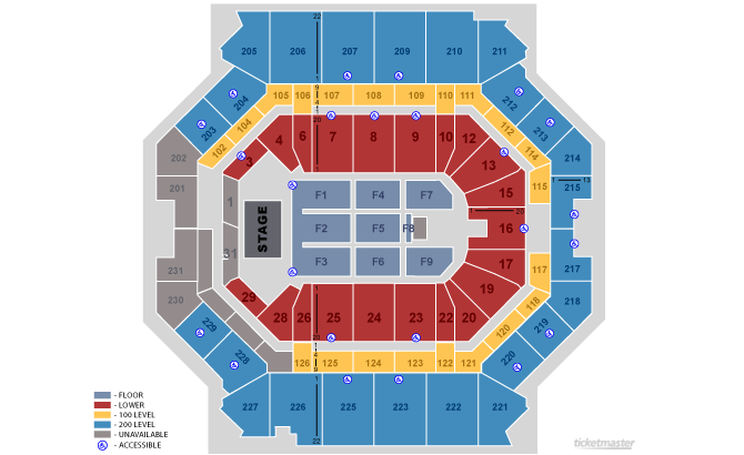 Barclays Center, Brooklyn NY Seating Chart View