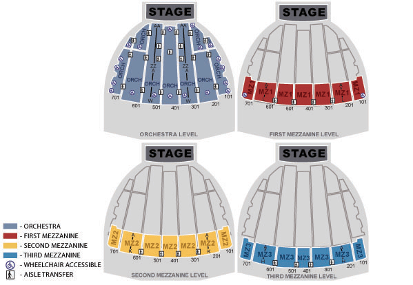 Radio City Music Hall, New York, NY Seating Chart View