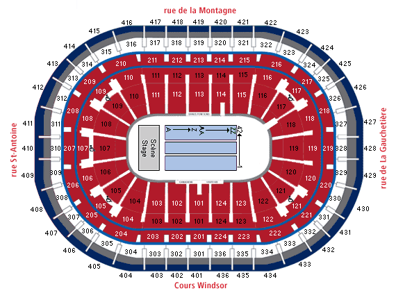 Bell Centre, Montreal QC Seating Chart View