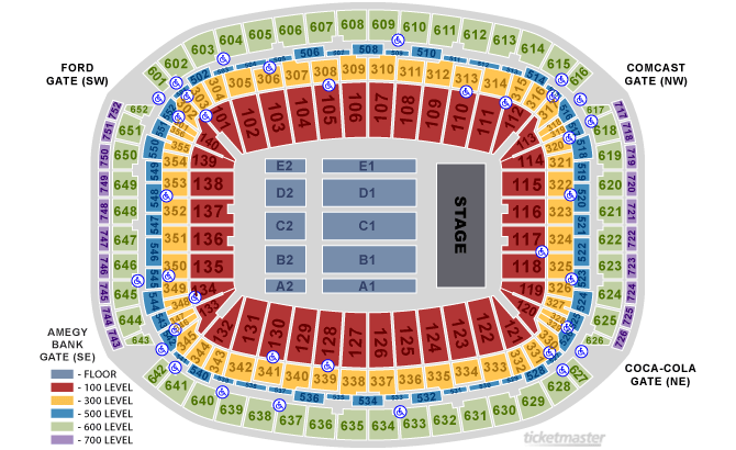NRG Stadium, Houston TX Seating Chart View