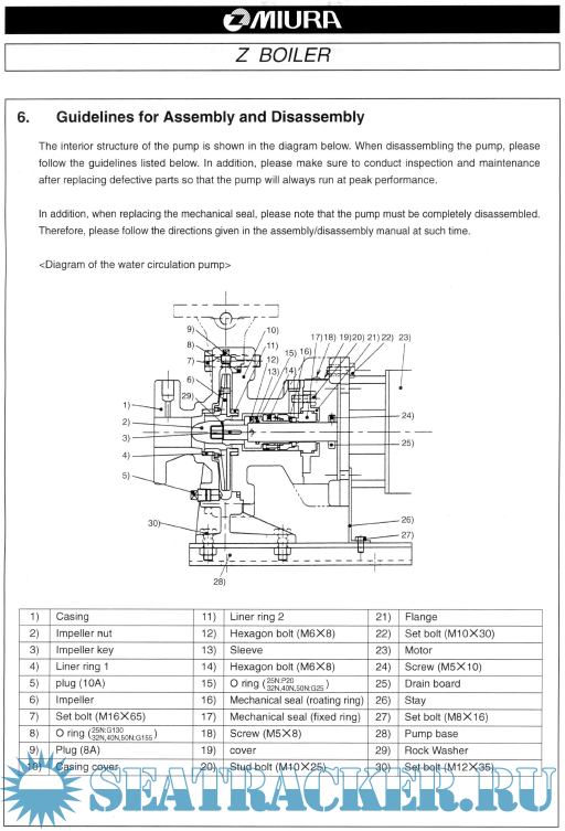 Auxiliary Boiler H_Type Z_Boiler Instruction Manual Miura CO.LTD