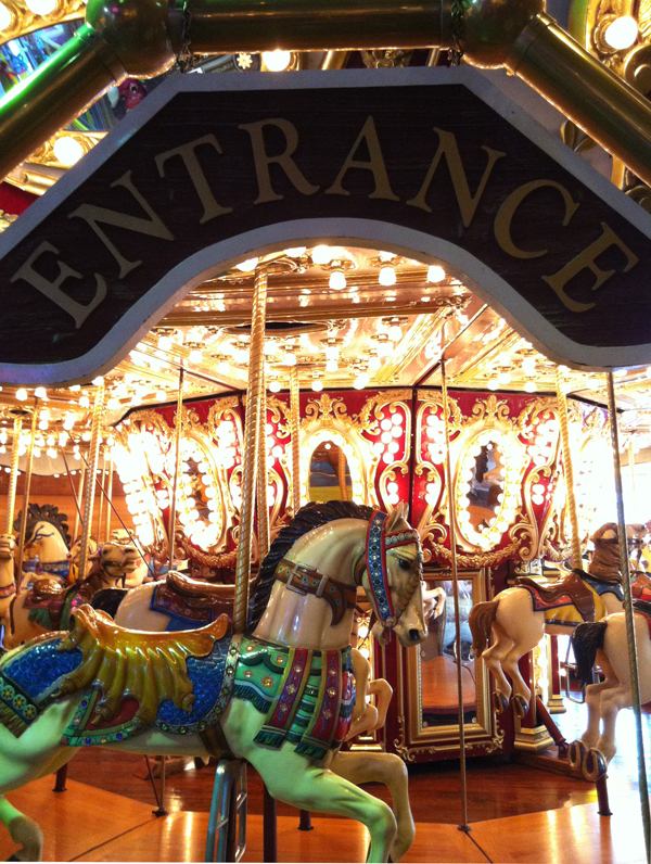 Seattle Christmas Carousel 2023 Seattle Waterfront Carousel at Miners Landing Seattle Bloggers