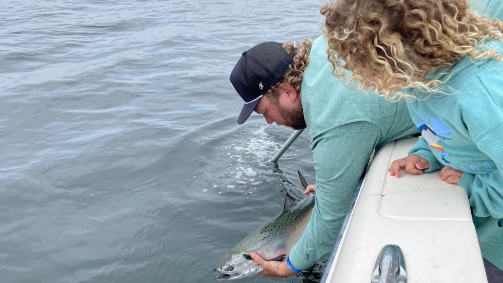 Seattle Fishing Charters Puget Sound Spot Tail Salmon Guide