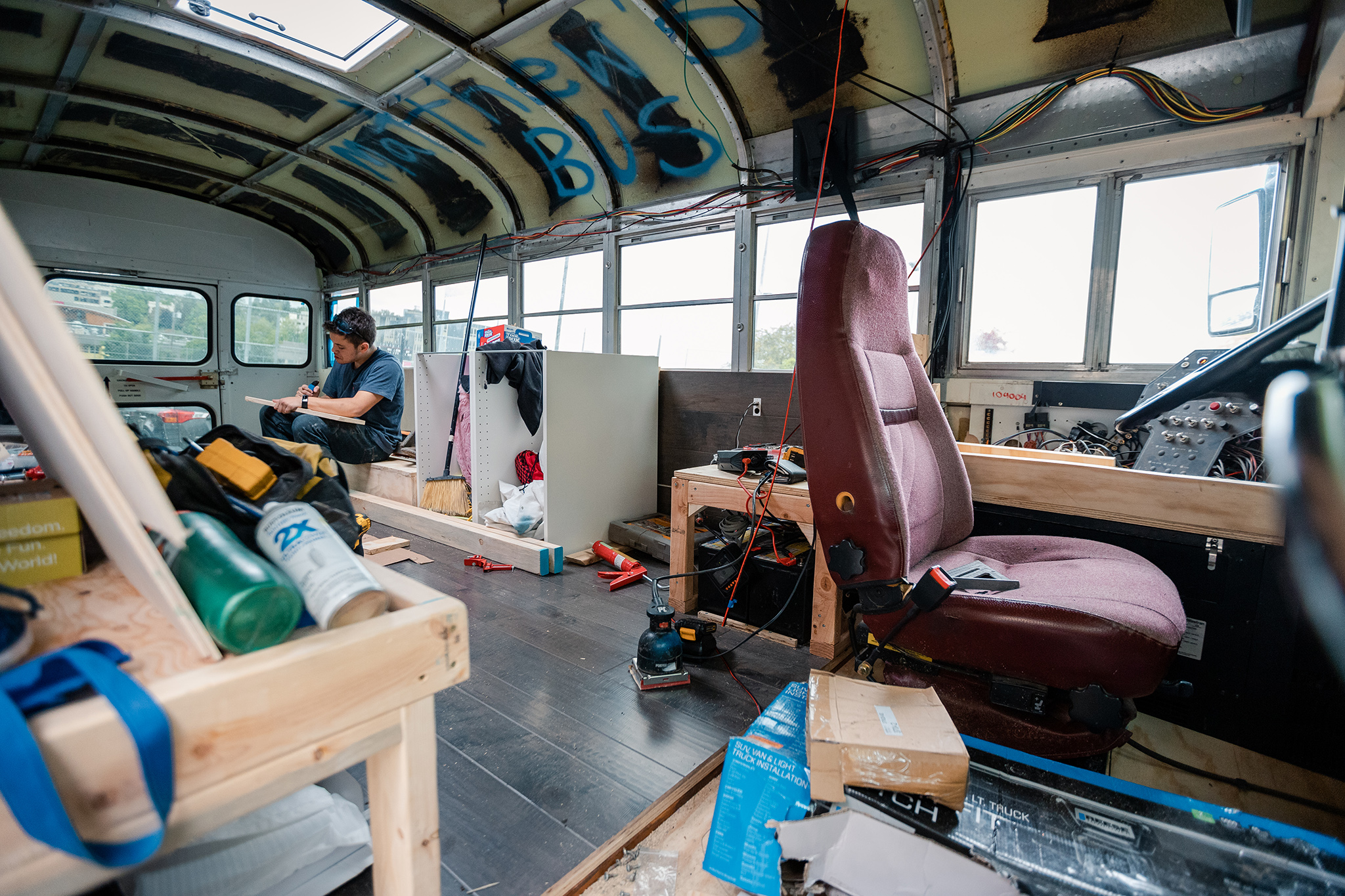 Seattle U Student Builds Tiny House from School Bus The Spectator
