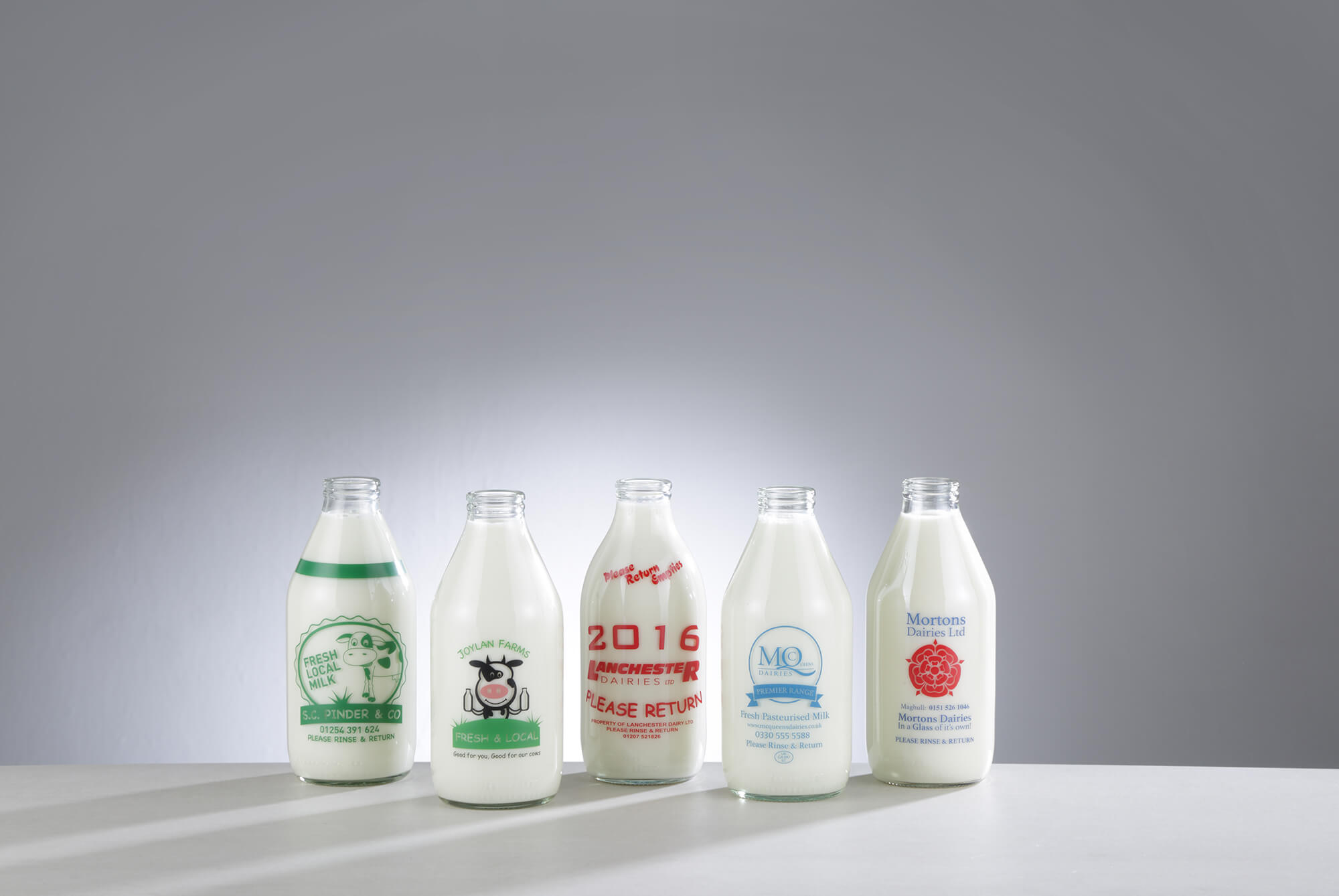 Glass Milk Bottles 35mm Seaways Services