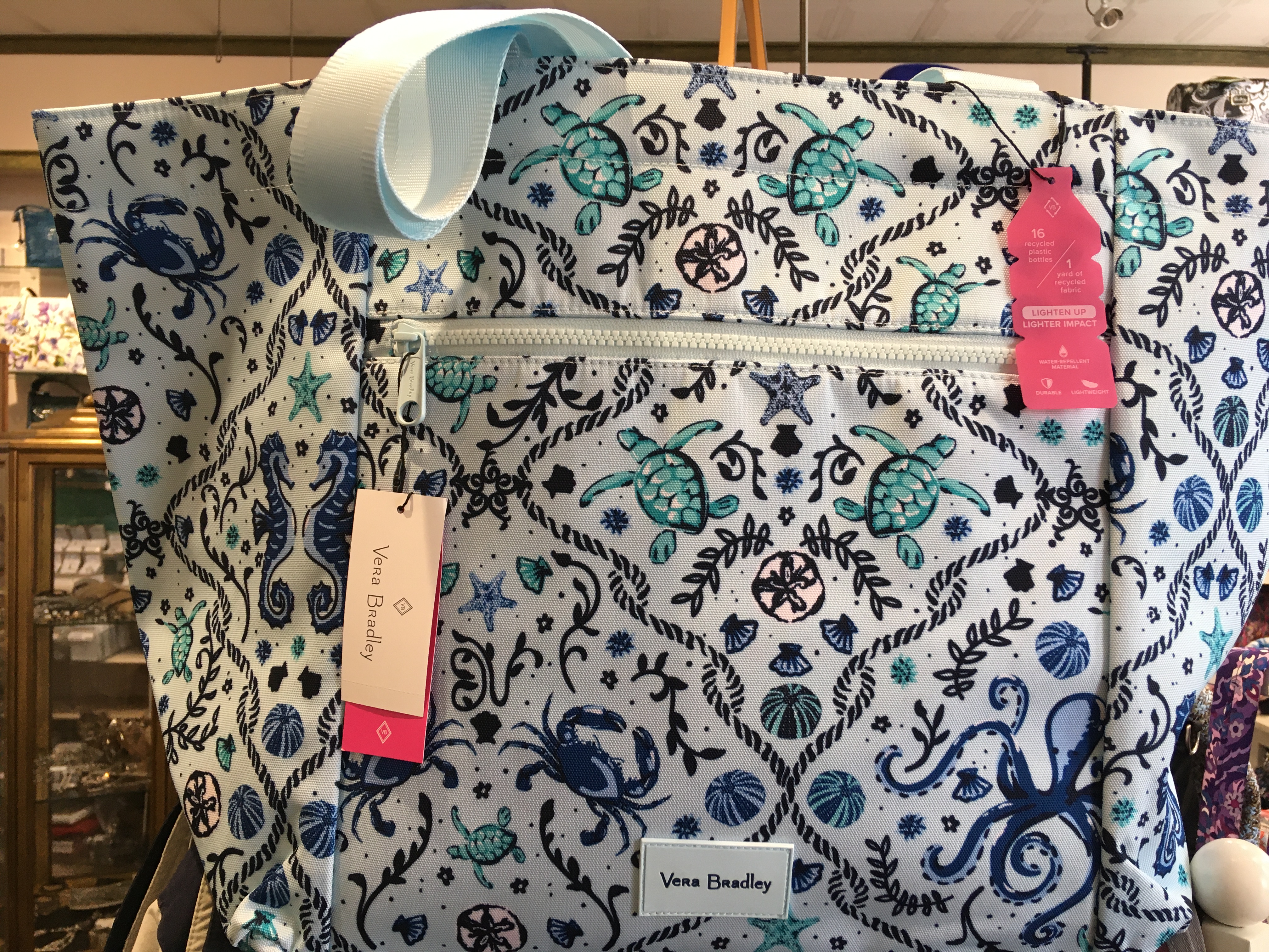 vera bradley plastic beach bag