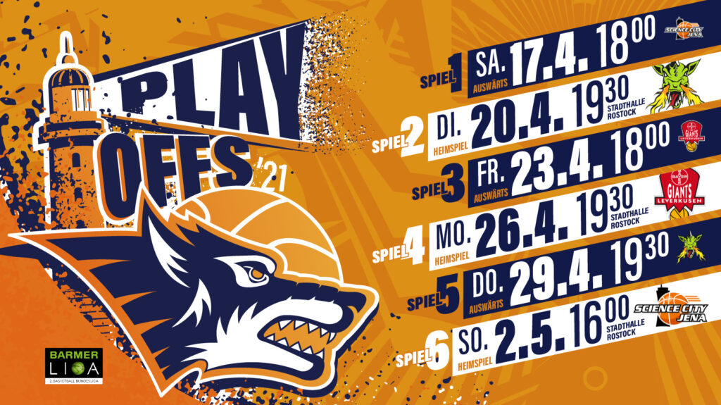 Erie Seawolves Playoff Schedule 2024 ProA Playoffs 2021 ROSTOCK SEAWOLVES BASKETBALL