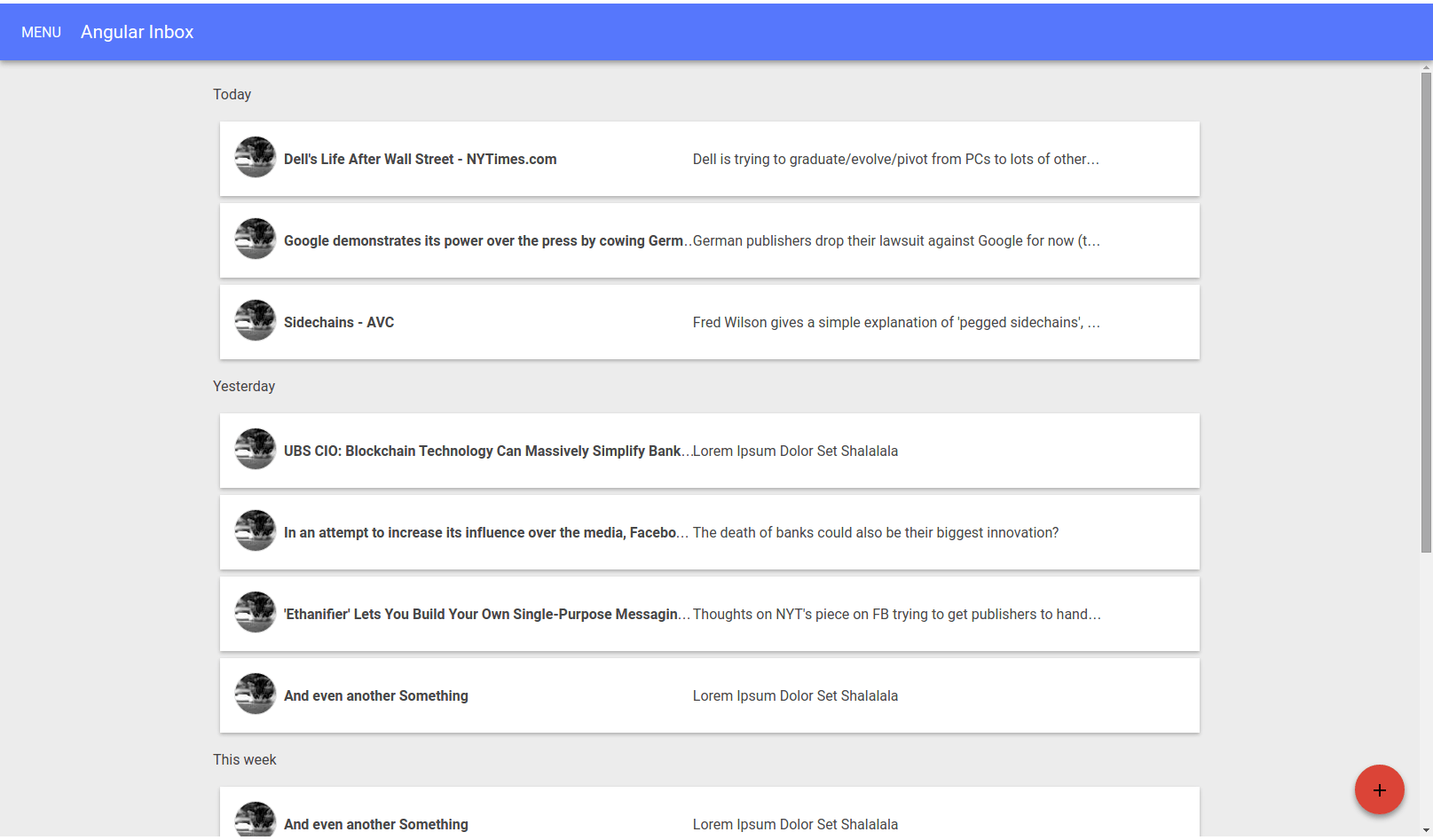 A look at AngularJS Material Design with Google Polymer in mind