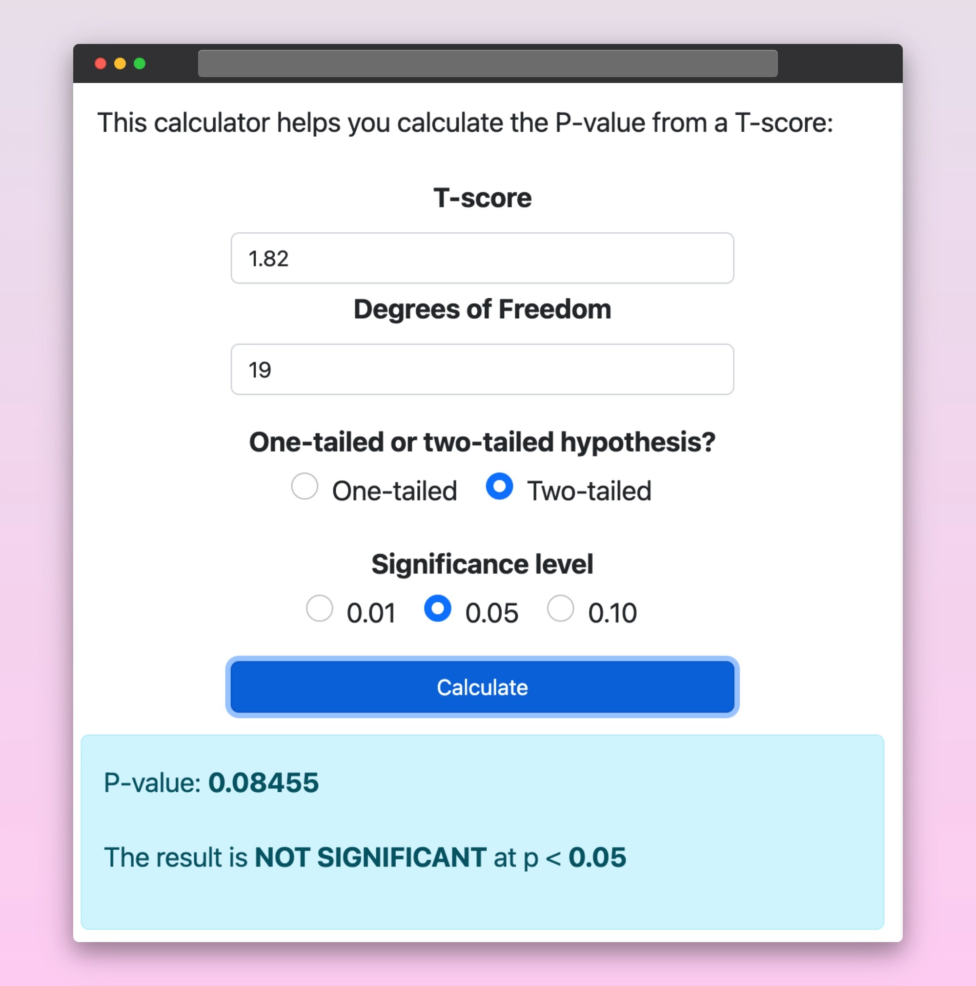 How to calculate the Pvalue from the TDistribution Table sebhastian