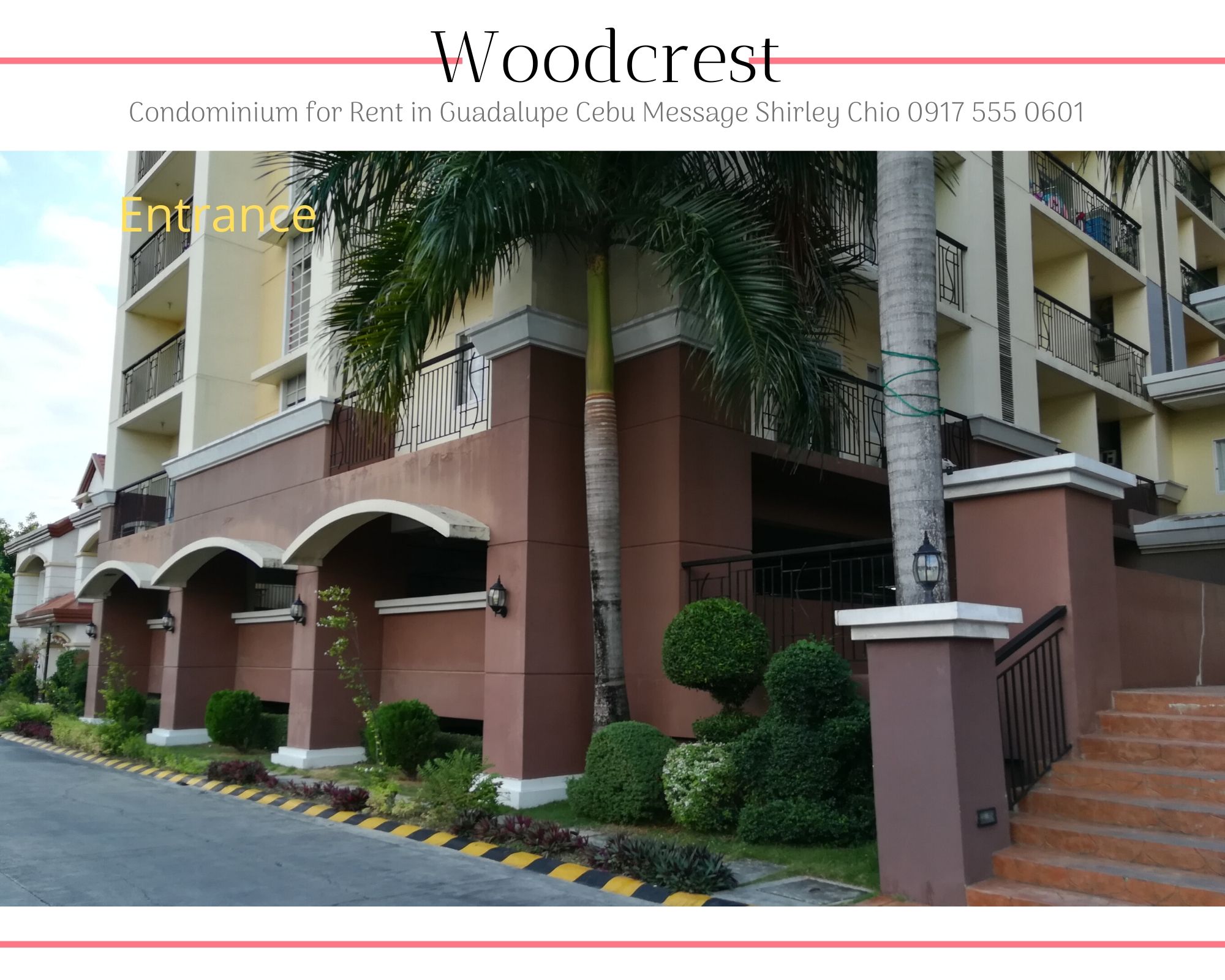 1 Bedroom With Balcony Condominium For Rent in Woodcrest Cebu
