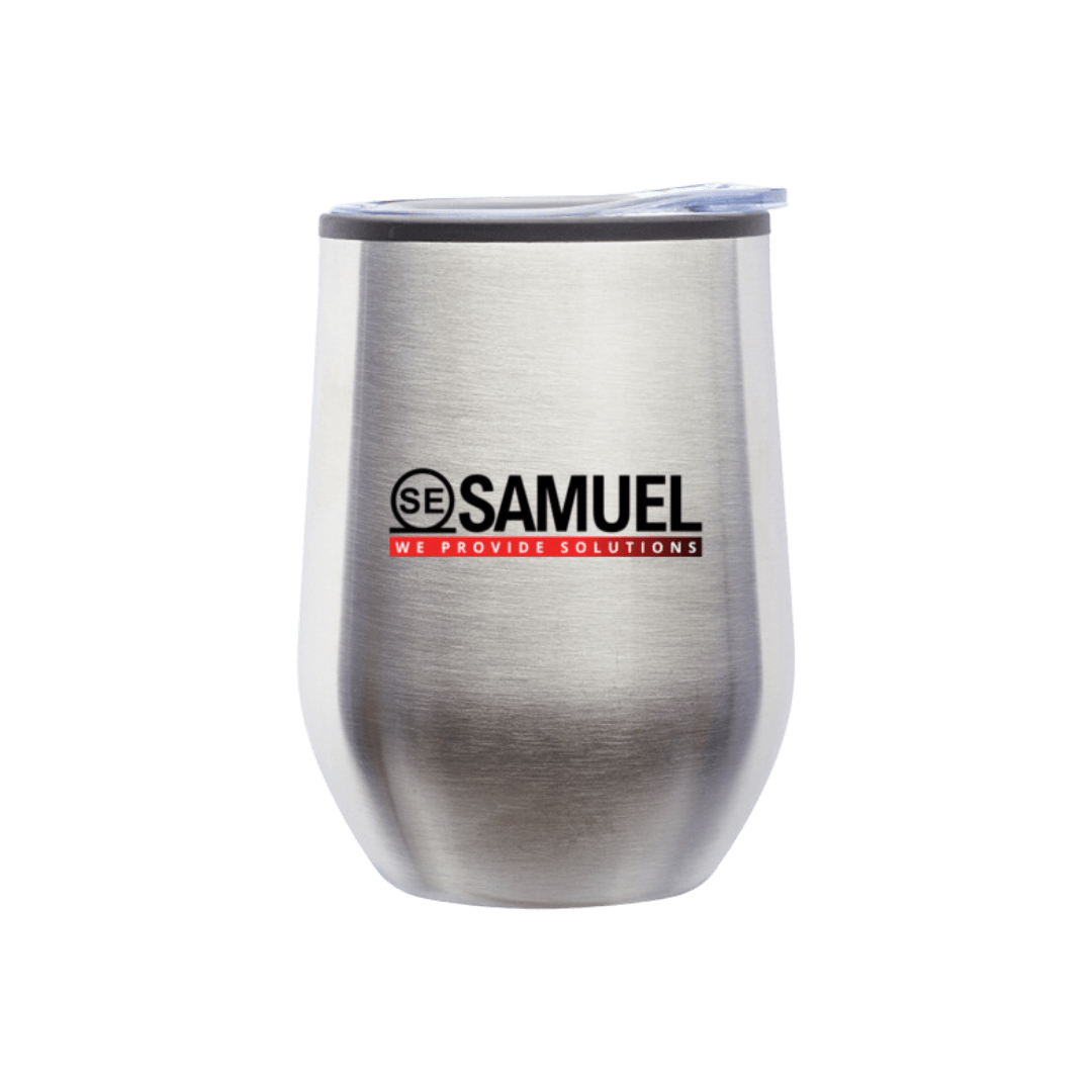 Samuel Coffee Mug with Lid Silver (Denver Office)