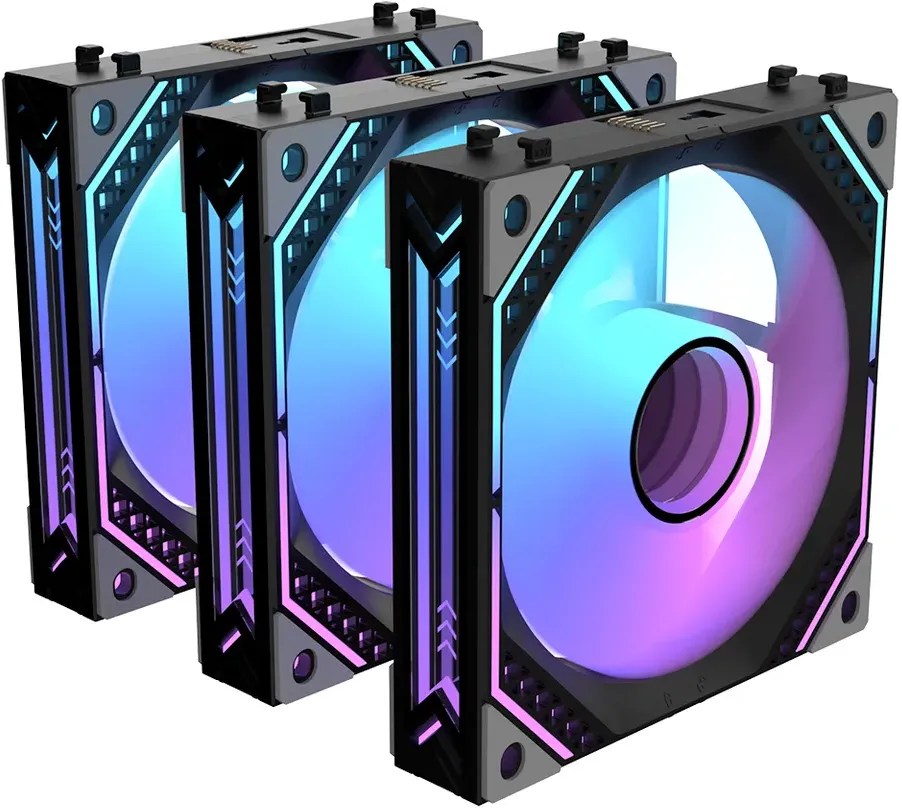 ALSEYE MIRROR III 120mm 3in1 Interlocking Case Fan Kit Black SE